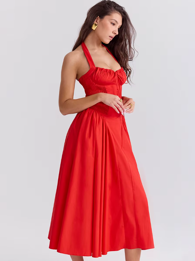 Sofia - Robe Midi Élégante