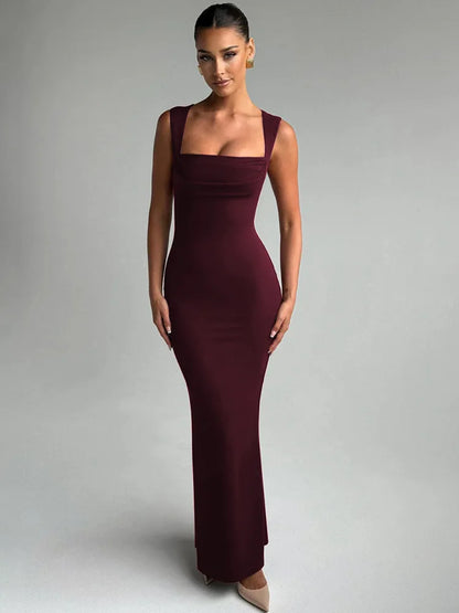 Melanie - Robe Maxi Épaules Dénudées