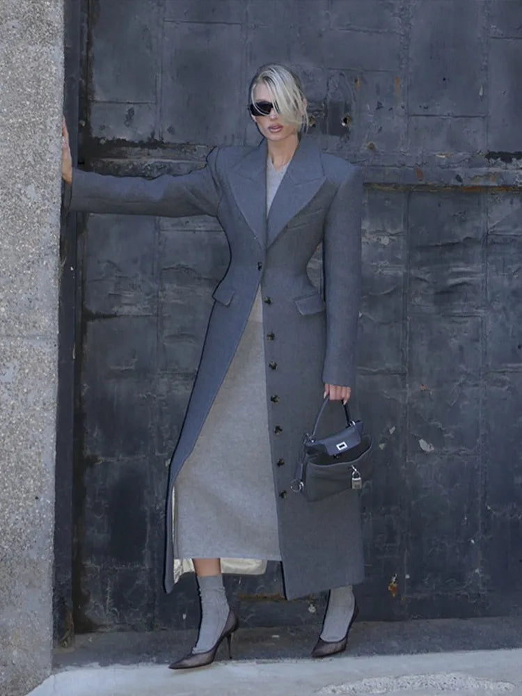 Lena - Manteau Long Urban Solid