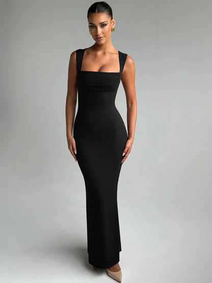 Melanie - Robe Maxi Épaules Dénudées