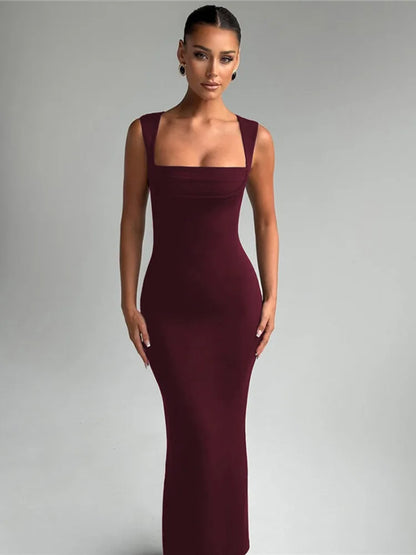 Melanie - Robe Maxi Épaules Dénudées