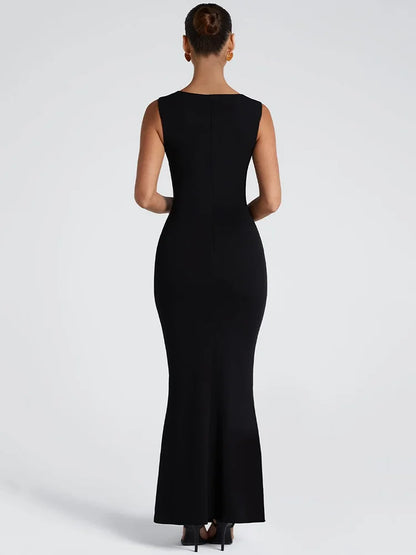 Melanie - Robe Maxi Épaules Dénudées