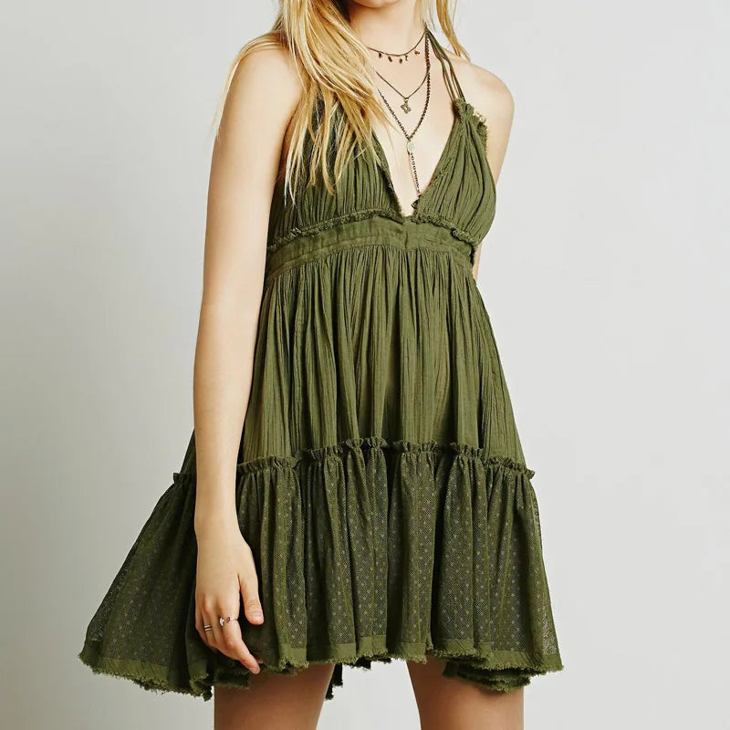 Maya – Robe Bohème Courte